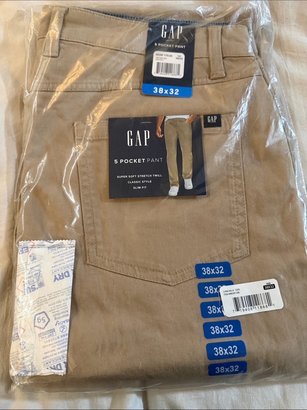 GAP Chinchilla Five-Pocket Pants in Beige